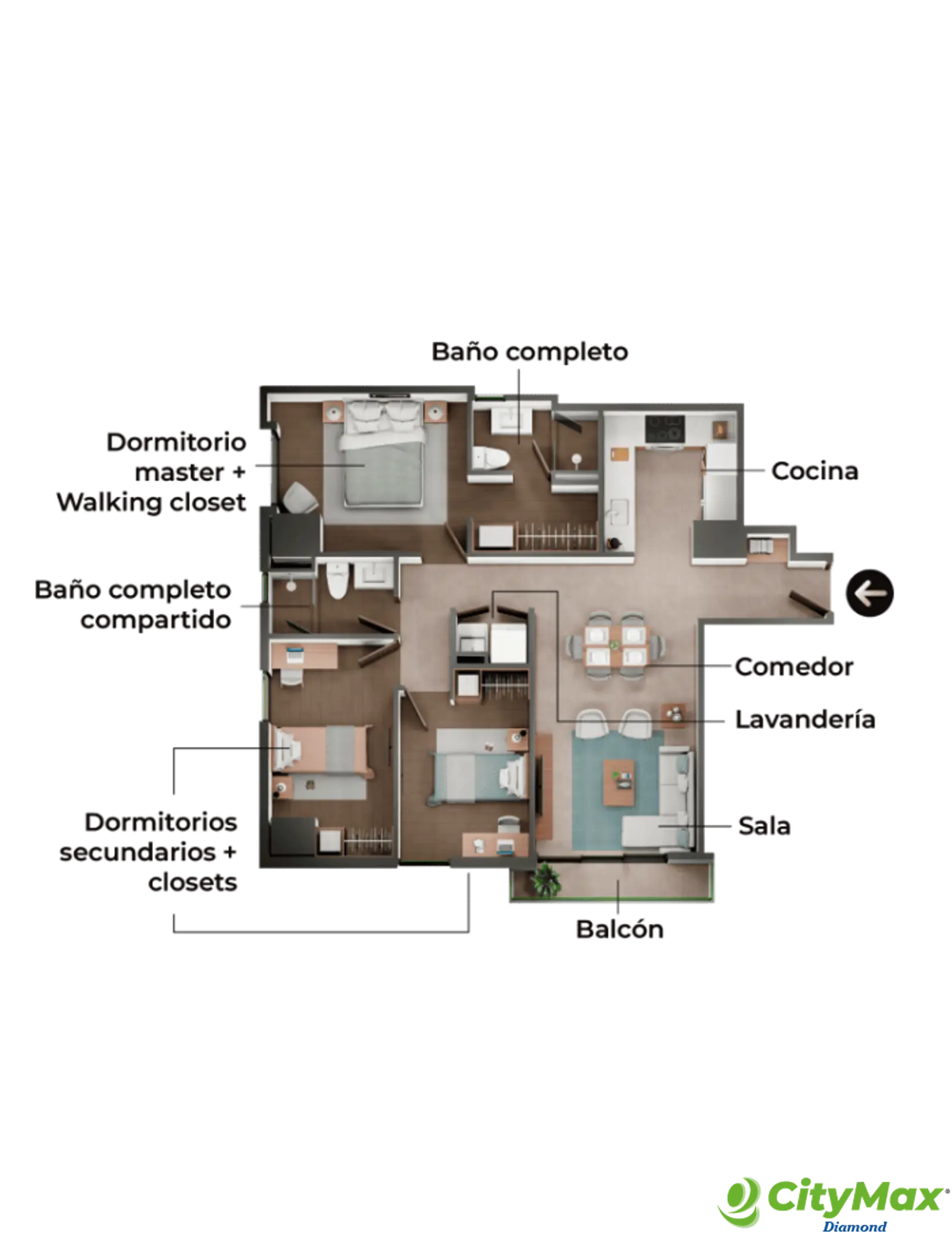 Apartamento en Planos en Venta en Zona 10 Guatemala - foto 10